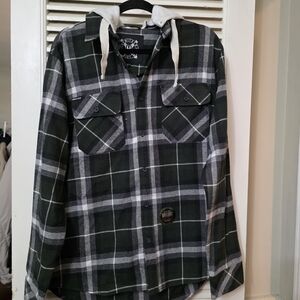 Men's Black and Gray Plaid Jacket - HOWITZER